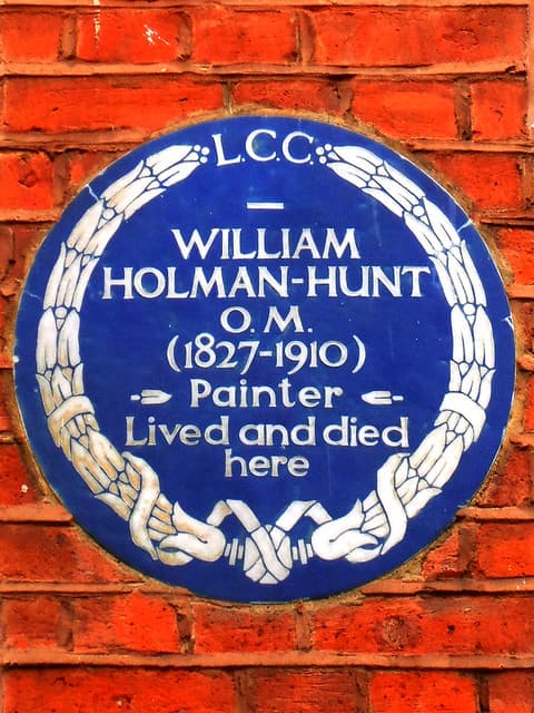 William Holman-Hunt blue plaque