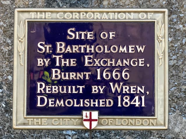 Christopher Wren blue plaque