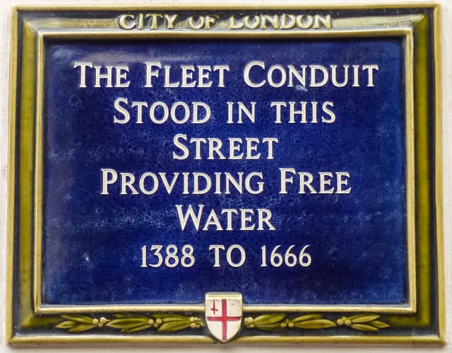 Fleet Conduit blue plaque