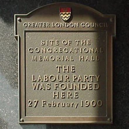 Labour Party black plaque