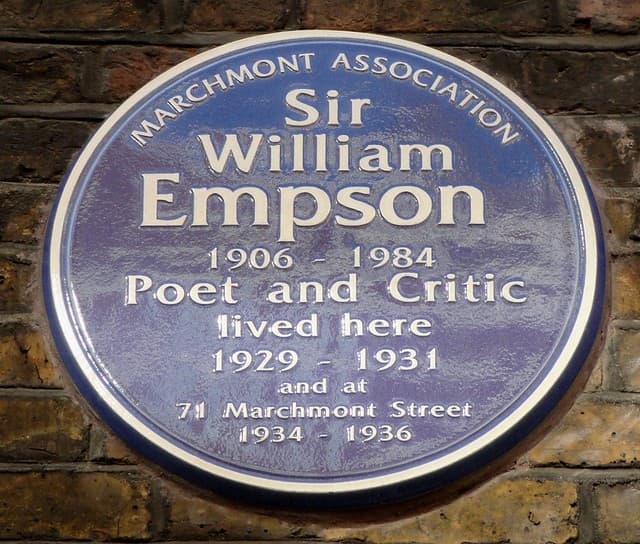 William Empson blue plaque