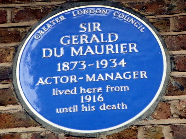 Gerald du Maurier blue plaque
