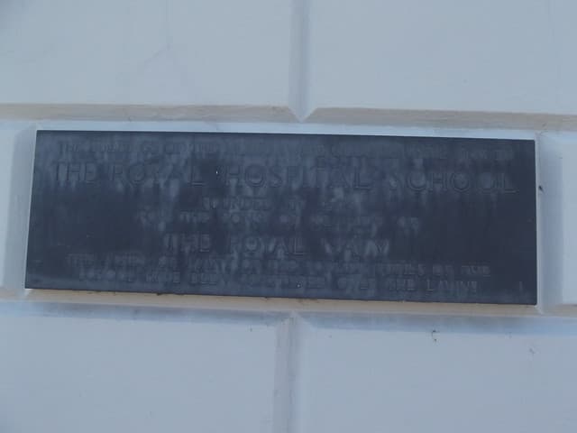 National Maritime Museum and Royal Hospital School, London bronze plaque