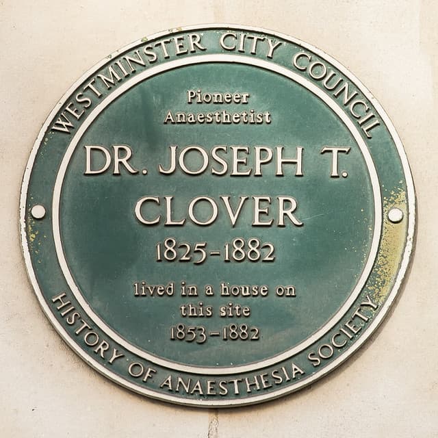 Joseph Thomas Clover green plaque