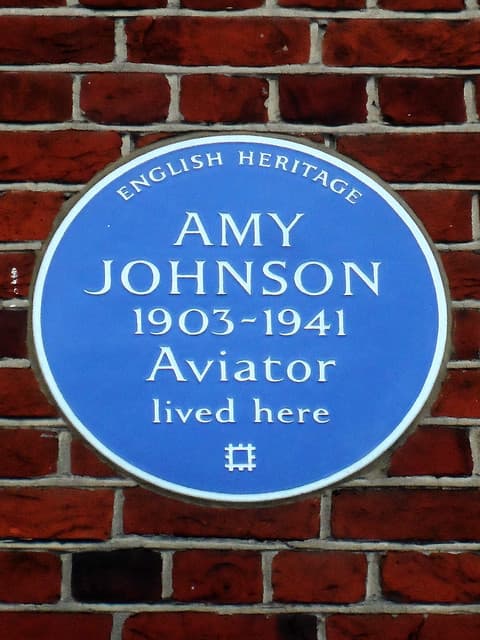 Amy Johnson blue plaque
