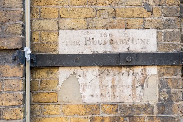 Boundary Line stone plaque