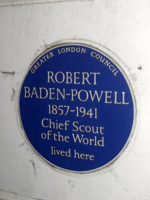 Robert Baden-Powell blue plaque