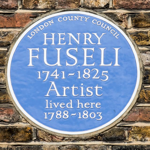 Henry Fuseli blue plaque