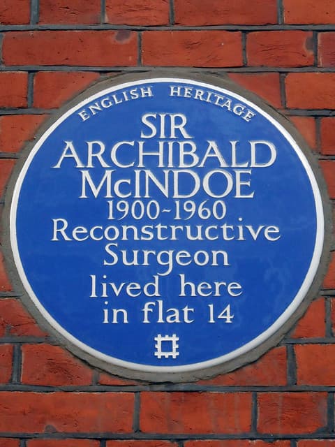 Archibald McIndoe blue plaque
