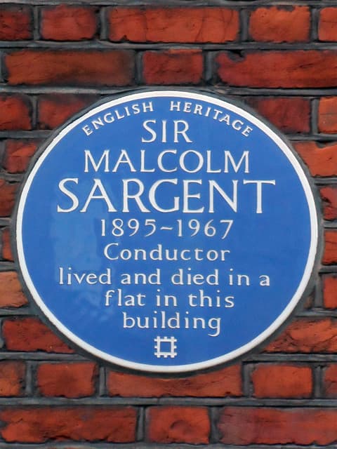 Malcolm Sargent blue plaque