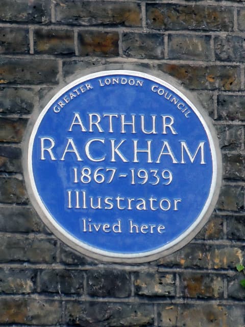 Arthur Rackham blue plaque