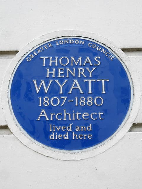 Thomas Henry Wyatt blue plaque
