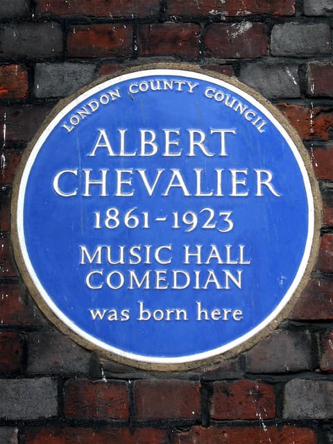 Albert Chevalier blue plaque