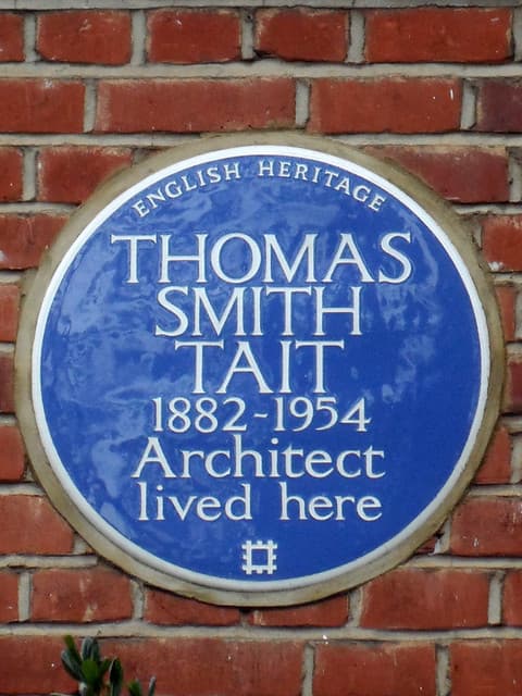 Thomas Smith Tait blue plaque