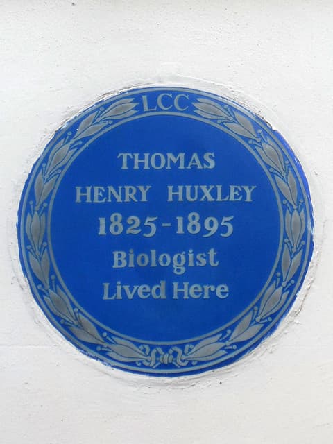 Thomas Henry Huxley blue plaque