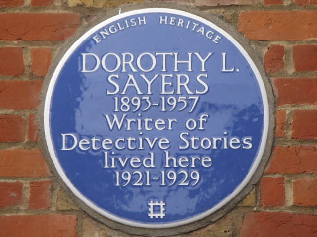 Dorothy L. Sayers blue plaque