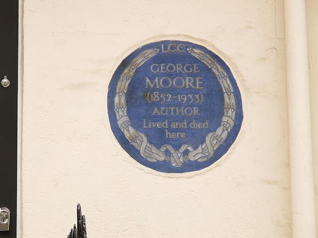 George Moore blue plaque