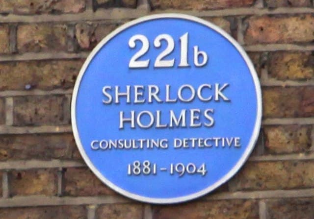 Sherlock Holmes blue plaque