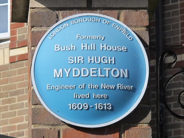 Hugh Myddelton blue plaque